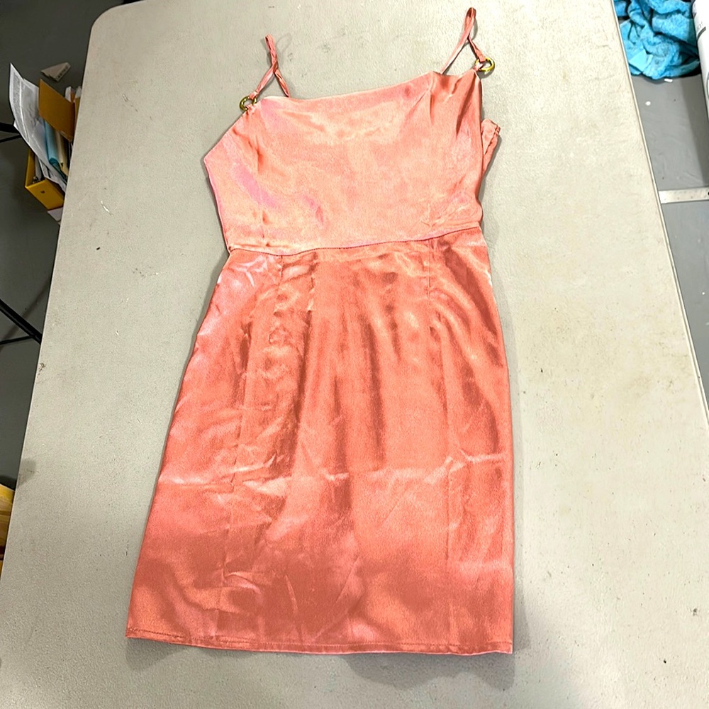 Pink/Rose Gold Satiny Mini Cocktail Dress 💖